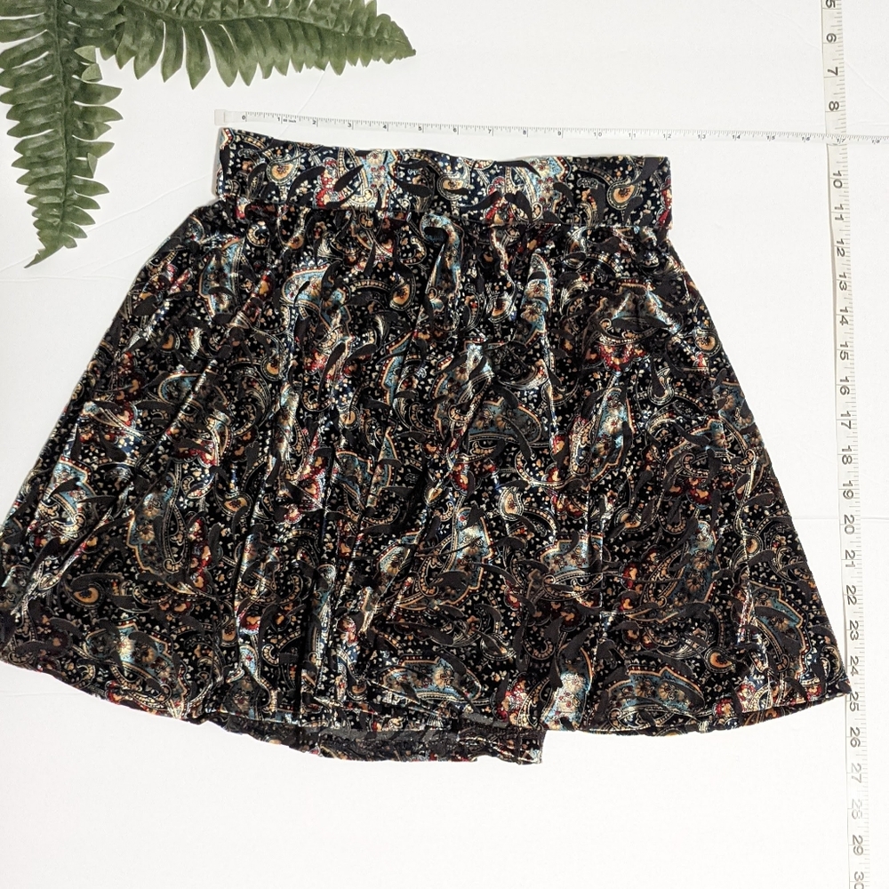 Velvet Skater Skirt